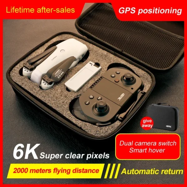 New F10 Professional GPS Drone with 6K HD Dual Cmera 2000M Flight Distance Intelligent Positioning Return Quadcopter RC Drone - Image 6
