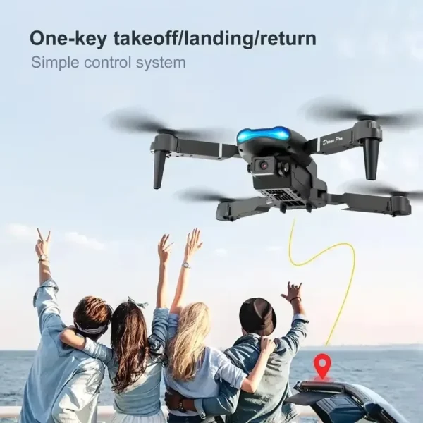 E99/E88 4K Professional RC Drone Wide HD Camera WIFI FPV Real Time Transmission One Key Start Ideal Gift Toy for Adults and Kids - Image 5