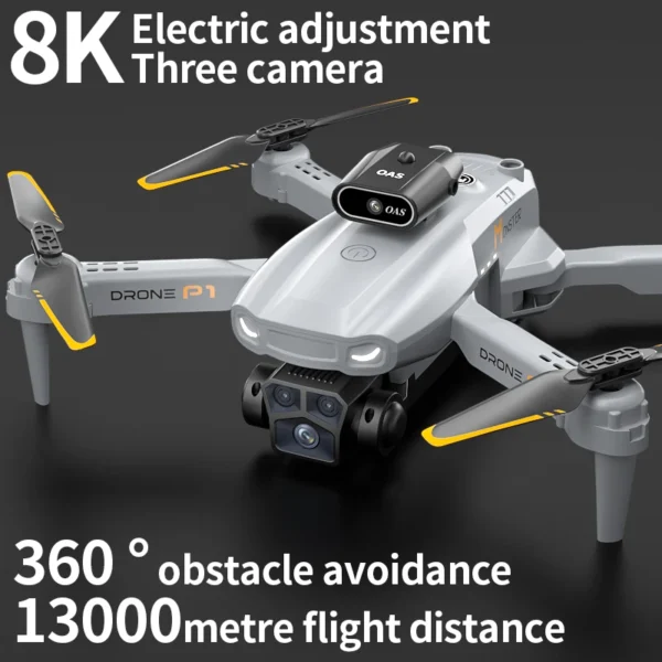KBDFA P1 RC Drone Profesional Dual HD Camera Aerial Photography FPV Helicopters Obstacle Avoidance Foldable RC Quadcopter Toys - Image 2