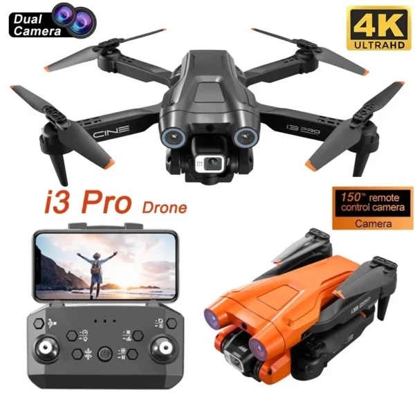2025 GPS i3 Pro Drone 4K HD Dual ESC Camera Optical Flow Positioning Obstacle Avoidance Foldable Quadcopter RC Dron Toys Gift - Image 2