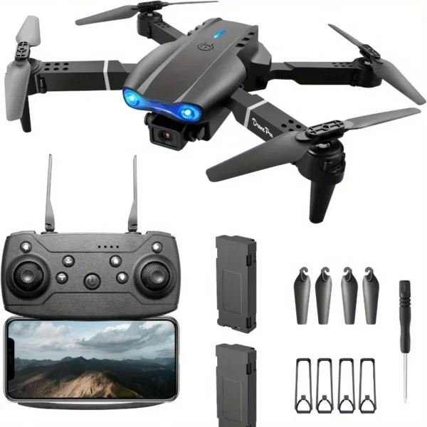 1080P HD Dual Camera E99Pro Drone & Altitude Hold, Beginner Friendly - Long Battery Life, USB Charging, Perfect Gift for Outdoor - Image 2