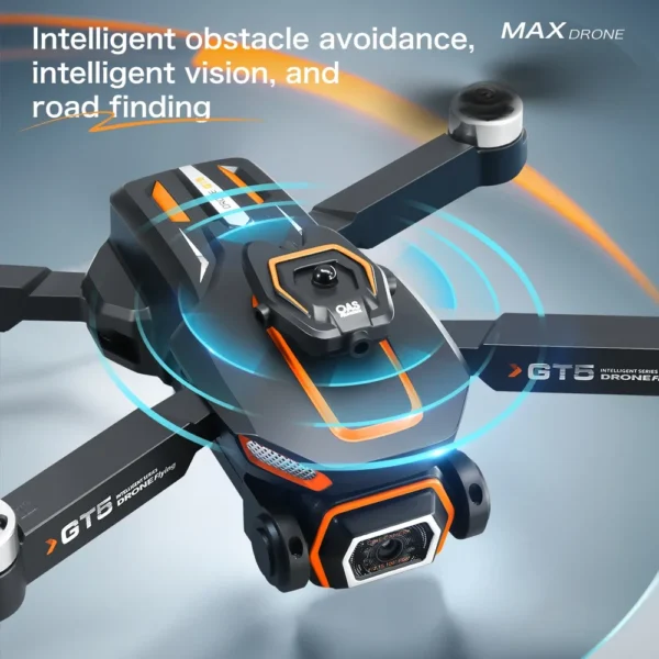 2025 GT5 Mini Drone 4K 6K HD Double Camera Brushless Motor Obstacle Avoidance Aerial Photoflow Professional Foldable Quadcopter - Image 3