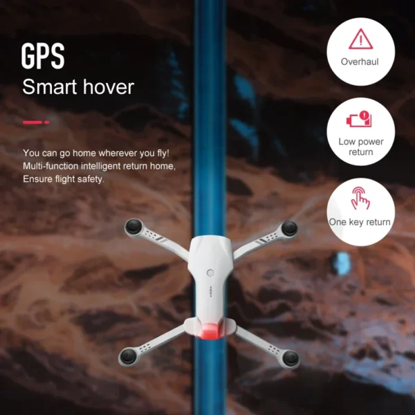 New F10 Professional GPS Drone with 6K HD Dual Cmera 2000M Flight Distance Intelligent Positioning Return Quadcopter RC Drone - Image 4