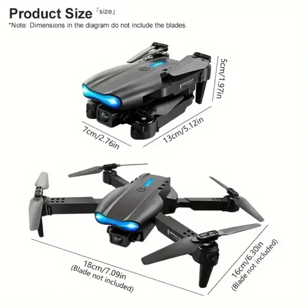 E99/E88 4K Professional RC Drone Wide HD Camera WIFI FPV Real Time Transmission One Key Start Ideal Gift Toy for Adults and Kids - Image 6