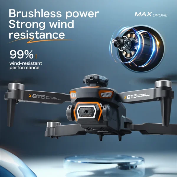 2025 GT5 Mini Drone 4K 6K HD Double Camera Brushless Motor Obstacle Avoidance Aerial Photoflow Professional Foldable Quadcopter - Image 5