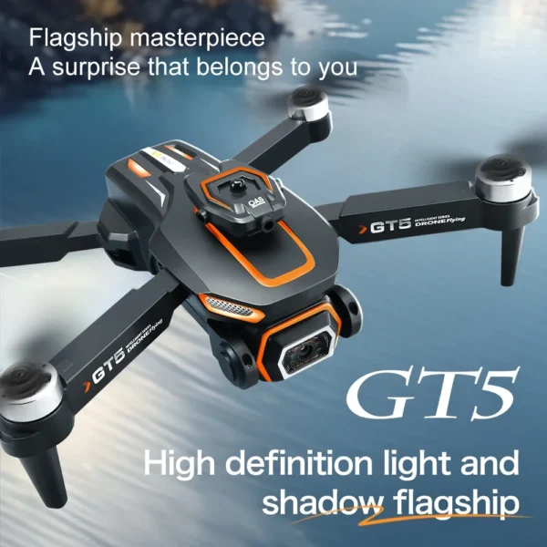 2025 GT5 Mini Drone 4K 6K HD Double Camera Brushless Motor Obstacle Avoidance Aerial Photoflow Professional Foldable Quadcopter - Image 2
