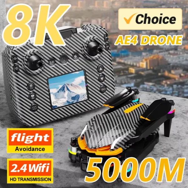 KBDFA AE4 Pro Drone 8K Dual Camera Rc Quadcopter With Function Trajectory Flight Gesture Control Rc Quadcopter Drone Toys