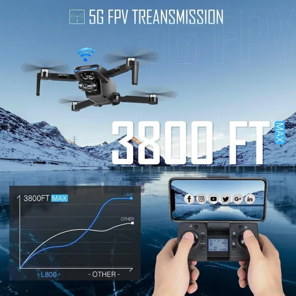 NBD GPS Drone with 4k Camera for Adults 5G WiFi Transmission EIS Technology Gimbal Camera Brushless Motor Professional Drone - Image 4