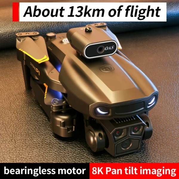 KBDFA P1 RC Drone Profesional Dual HD Camera Aerial Photography FPV Helicopters Obstacle Avoidance Foldable RC Quadcopter Toys - Image 6