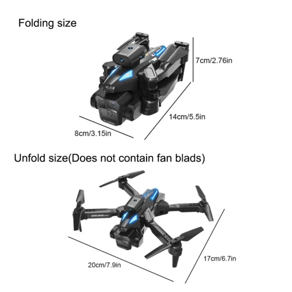New C10 Drone HD light Flow positioning Obstacle Avoidance gesture photography Foldable quadcopter toy Halloween, Thanksgiving, - Image 2